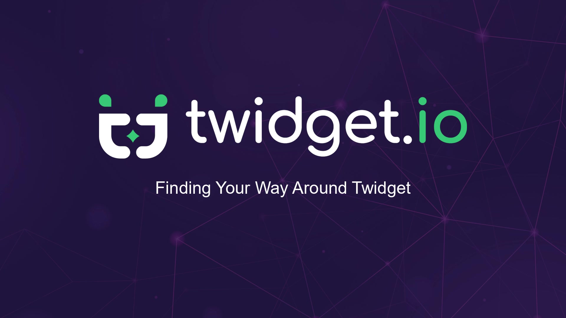 Finding Your Way Around Twidget — Twidget video tutorial