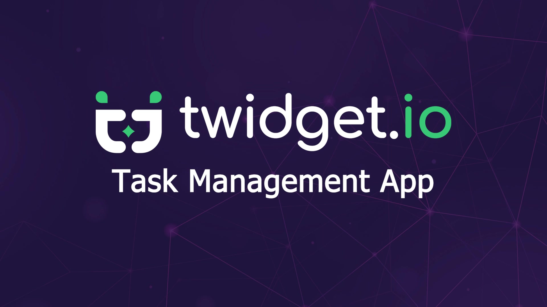 Task Management App — Twidget video tutorial