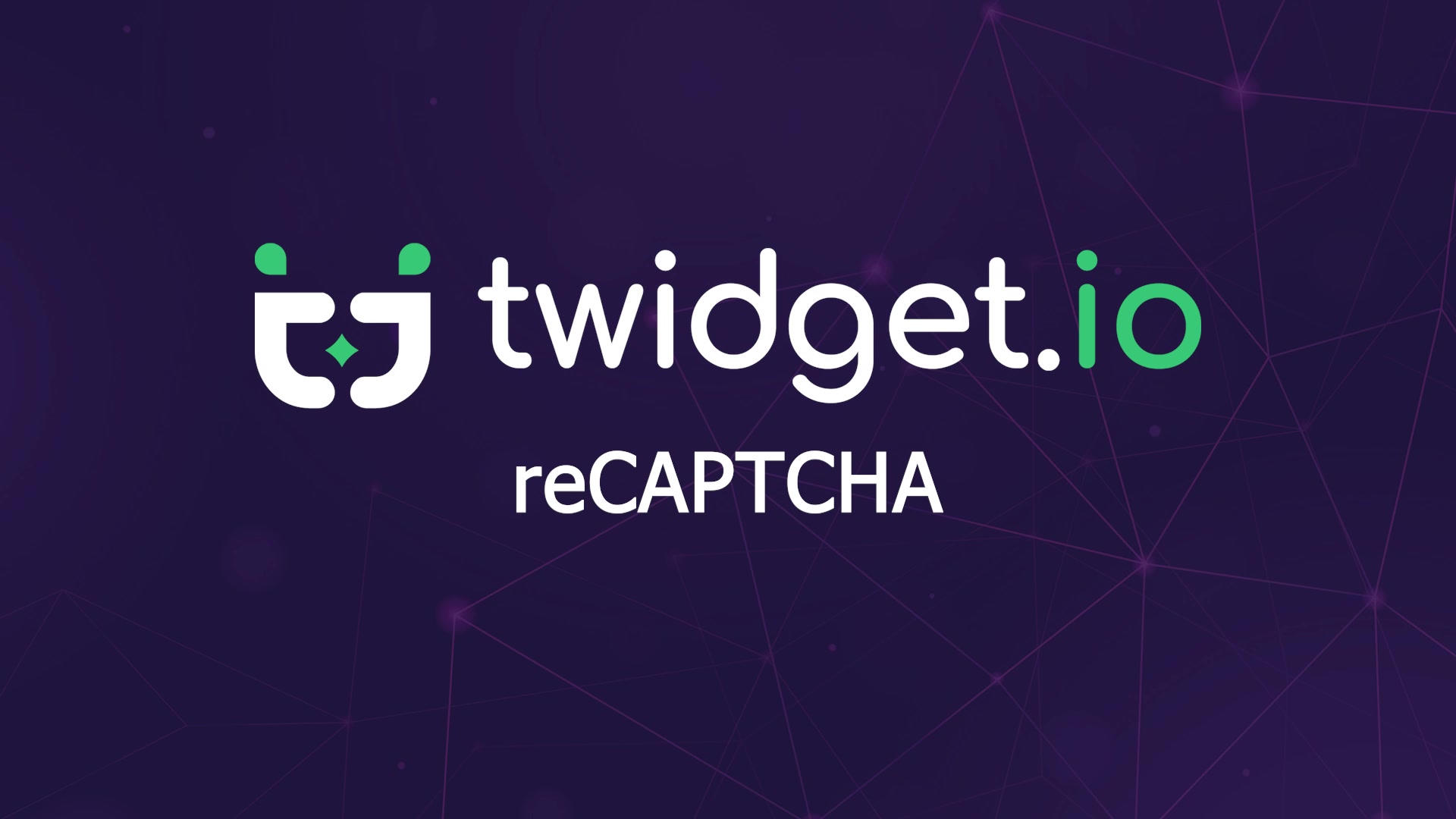 reCAPTCHA — Twidget video tutorial
