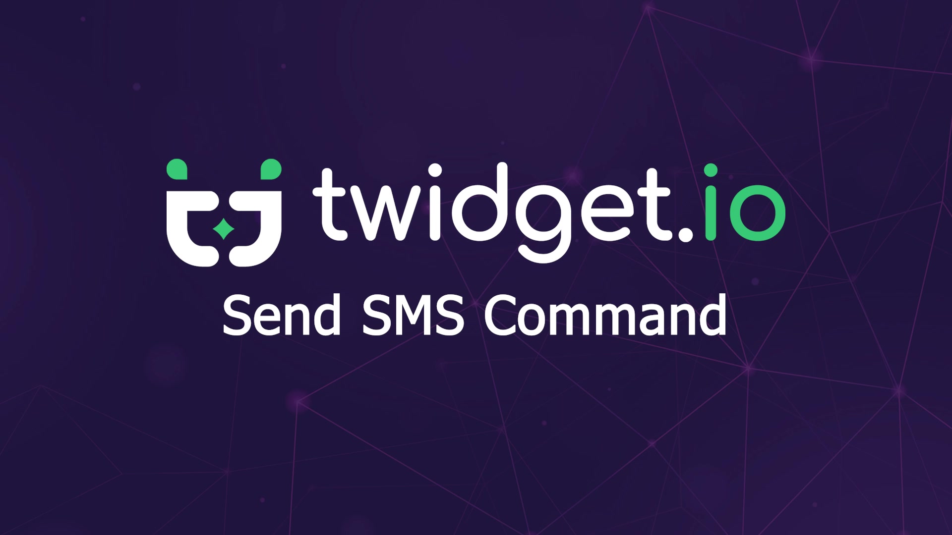 Send SMS Command — Twidget video tutorial