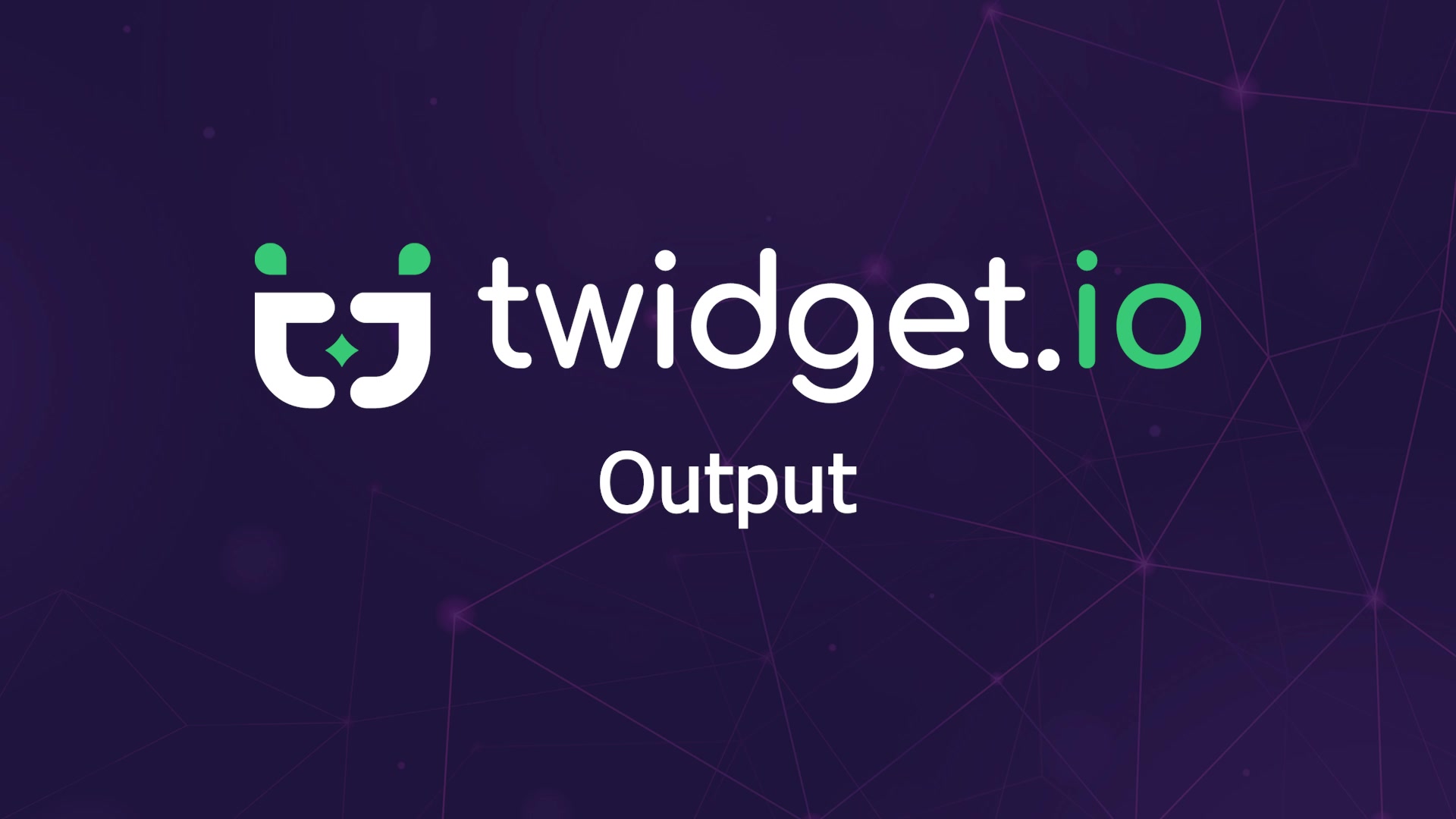 Command Outputs — Twidget video tutorial