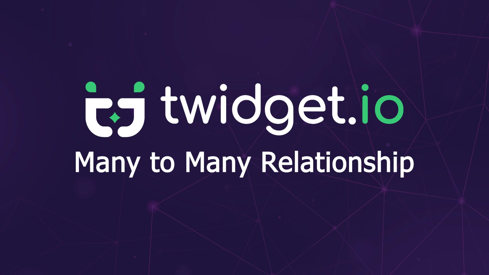 Many to Many relationships — Twidget video tutorial