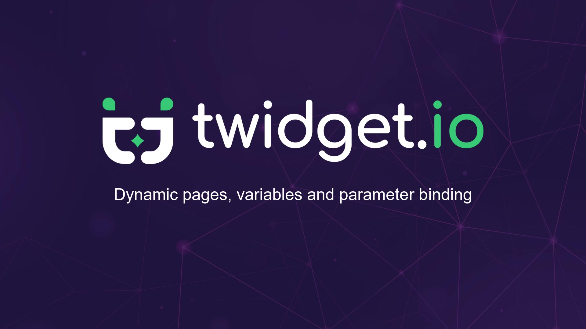 Dynamic Pages, Variables and Parameter Binding title card